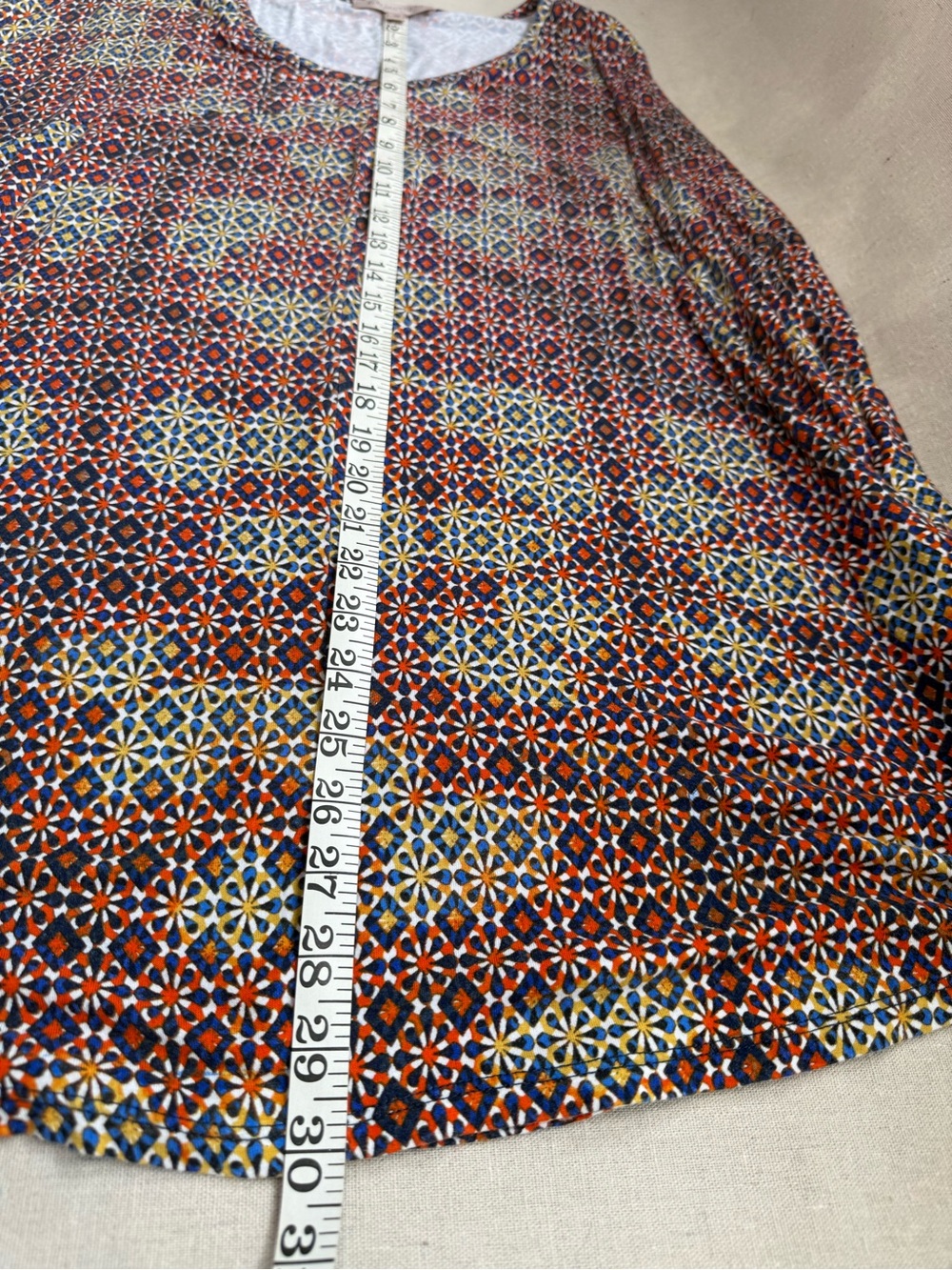 Philosophy Republic Clothing Jewel Tone Tunic Top Long Sleeve Women's Plus 1X - Picture 11 of 11